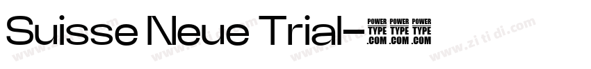 Suisse Neue Trial字体转换